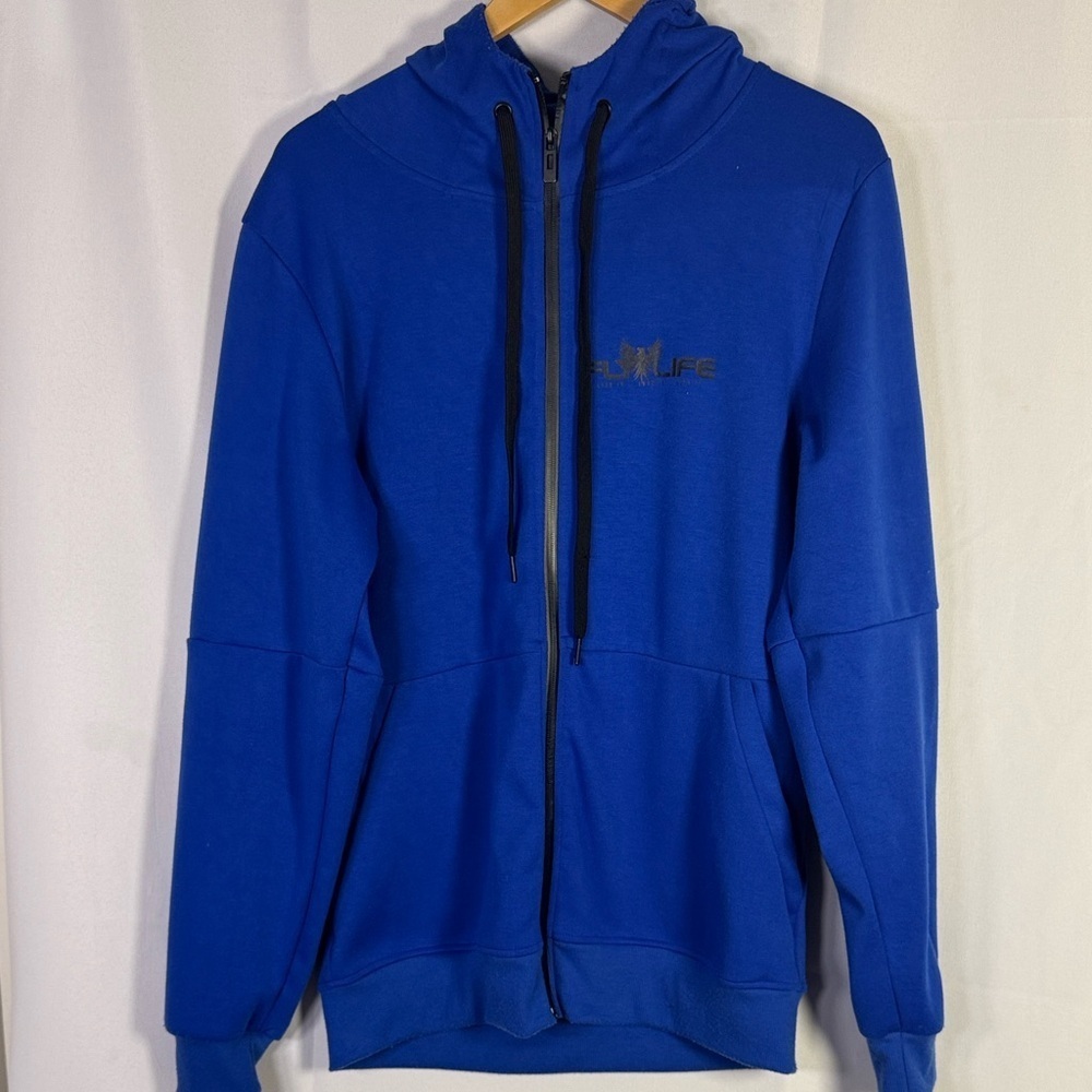 Riflessi Blue Zip-Up Hoodie Flylife size Large